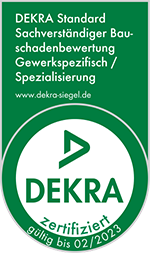 DEKRA zertifizierter Bausachverständiger für Bauschadenbewertung